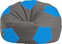 Кресло-мешок Flagman Мяч Стандарт М1.1-337 (серый/голубой)