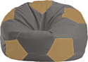 Кресло-мешок Flagman Мяч Стандарт М1.1-348 (серый/бежевый)