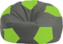 Кресло-мешок Flagman Мяч Стандарт М1.1-356 (темно-серый/салатовый)