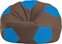 Кресло-мешок Flagman Мяч Стандарт М1.1-319 (коричневый/голубой)
