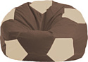 Кресло-мешок Flagman Мяч Стандарт М1.1-326 (коричневый/светло-бежевый)