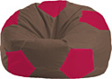 Кресло-мешок Flagman Мяч Стандарт М1.1-331 (коричневый/малиновый)