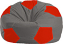 Кресло-мешок Flagman Мяч Стандарт М1.1-332 (серый/красный)