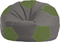 Кресло-мешок Flagman Мяч Стандарт М1.1-341 (серый/оливковый)