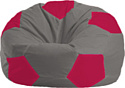 Кресло-мешок Flagman Мяч Стандарт М1.1-353 (серый/малиновый)