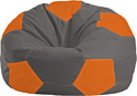 Кресло-мешок Flagman Мяч Стандарт М1.1-363 (темно-серый/оранжевый)