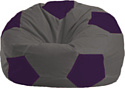 Кресло-мешок Flagman Мяч Стандарт М1.1-370 (темно-серый/фиолетовый)