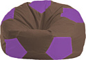 Кресло-мешок Flagman Мяч Стандарт М1.1-329 (коричневый/сиреневый)