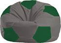 Кресло-мешок Flagman Мяч Стандарт М1.1-339 (серый/зеленый)