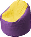 Кресло-мешок Flagman Bravo B1.1-37 (фиолетовый/желтый)
