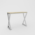 Барный стол Hype Mebel Амарион 120x55 (белый/древесина белая)