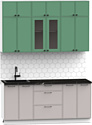 Готовая кухня Интермебель Лион-4 В-1 1.8м (мята софт/луна софт/сесамо)