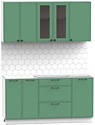 Готовая кухня Интермебель Лион-12 1.6м без столешницы (мята софт)
