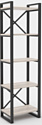 Стеллаж Hype Mebel Стандарт 50x200 (черный/древесина белая)