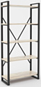 Стеллаж Hype Mebel Стандарт-2 50x170 (черный/древесина белая)