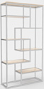 Стеллаж Hype Mebel Зиг-Заг-2 120x200 (белый/древесина белая)