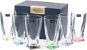 Набор стаканов для воды и напитков Crystalite Bohemia Quadro 7K8/99999/9/72T76/182-669