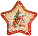 Блюдо Lefard Дед Мороз 85-1747 (красный)