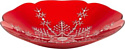 Блюдо Elan Gallery Снежинка серебро 120803 (красный)