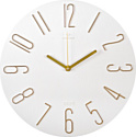 Настенные часы Рубин Классика 3010-002 (белый/золотистый)