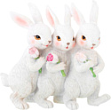 Статуэтка Elan Gallery Кролики с цветами 210135