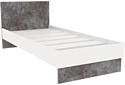 Кровать Doma Modul 90x200 (белый/камень серый)