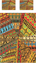 Набор текстиля для спальни Ambesonne Этнические рисунки 160x220 bcsl_36531