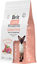 Сухой корм для кошек Brit Superpremium Sensitive с индейкой и ягненком (чувствительное пищеварение) 1.5 кг