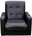 Интерьерное кресло Экомебель Аккорд экокожа (темно-коричневый)
