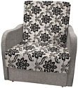 Кресло-кровать Асмана Виктория-1 (рогожка вензель коричневый/рогожка бежевый)