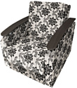 Кресло-кровать Асмана Виктория с декором 2 (рогожка вензель коричневый)