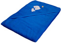 Полотенце с капюшоном Goodness Детское 100x100 (синий/зебра)