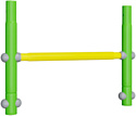 Вставка для увеличения высоты Romana Dop9 6.06.01 (зеленое яблоко/желтый)