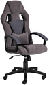 Кресло TetChair Driver (флок/ткань, серый)