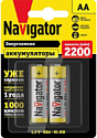 Аккумулятор Navigator AA 2200mAh 2шт NHR-2200-HR6-RTU-BP2