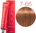 Крем-краска для волос Schwarzkopf Professional Igora Royal Permanent Color Creme 7-65 60 мл
