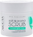 Aravia Скраб для ног Professional Salt&Aroma Scrub с морской солью и вербеной 300 мл
