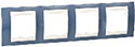 Рамка Schneider Electric Unica MGU6.008.554 (холодный голубой/слоновая кость)