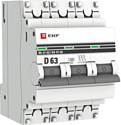 Выключатель автоматический EKF PROxima ВА 47-63 3P 63А (D) 4.5kA mcb4763-3-63D-pro