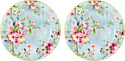 Набор тарелок Elan Gallery Яблоневый цвет на голубом 420431 (2 шт)