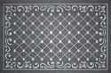 Придверный коврик Kovroff Ромбы 60x90 П/10/03/02 (серый)