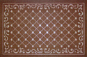 Придверный коврик Kovroff Ромбы 60x90 П/10/03/03 (коричневый)