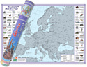 Скретч-карта Белкартография Европа 68x48 см (в тубусе)