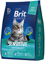 Сухой корм для кошек Brit Premium Sensitive с индейкой и ягненком 2 кг