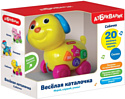 Интерактивная игрушка Азбукварик Собачка Веселая каталочка 4680019284255