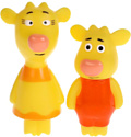Набор игрушек для ванной Капитошка Оранжевая корова Бо и Зо LX-OR-COW-06