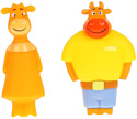 Набор игрушек для ванной Капитошка Оранжевая корова Ма и Па LX-OR-COW-05