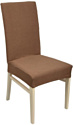 Чехол для стула Qwerty Вельвет 65825 (светло-коричневый)