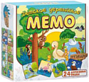 Детская настольная игра Нескучные игры Мемо детское деревянное. Птицы 8504