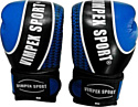 Перчатки для единоборств Vimpex Sport 3034 (14 oz, черный/синий)